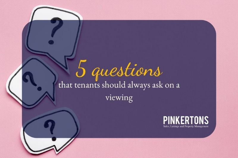 5 questions that tenants should always ask on a viewing